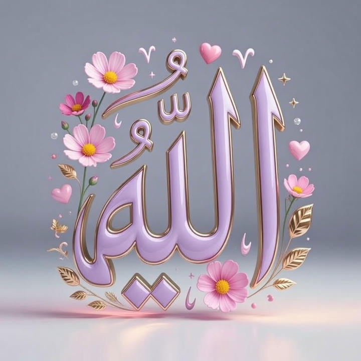 Allah name DP with Quran