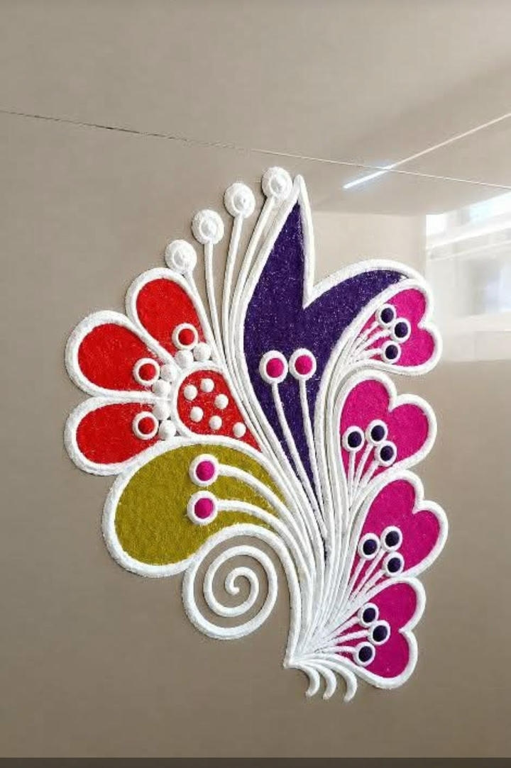 Beautiful Simple Rangoli Design