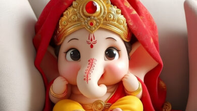 Cute Ganesh ji baby photo