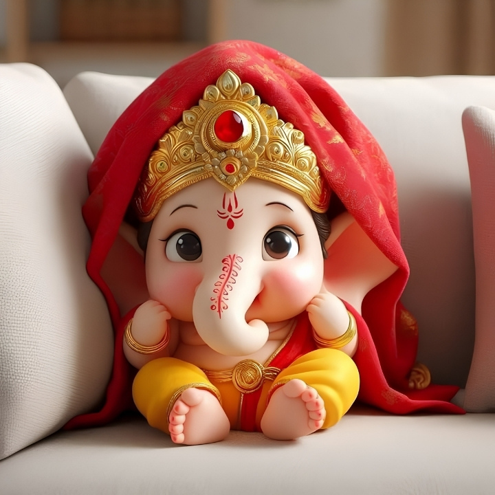 Cute Ganesh ji baby photo