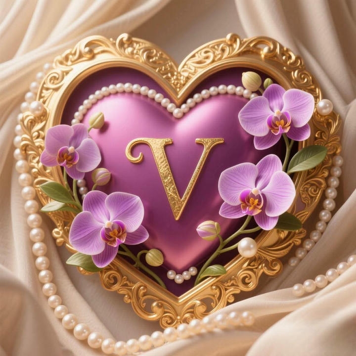Cute Love WhatsApp V Name DP