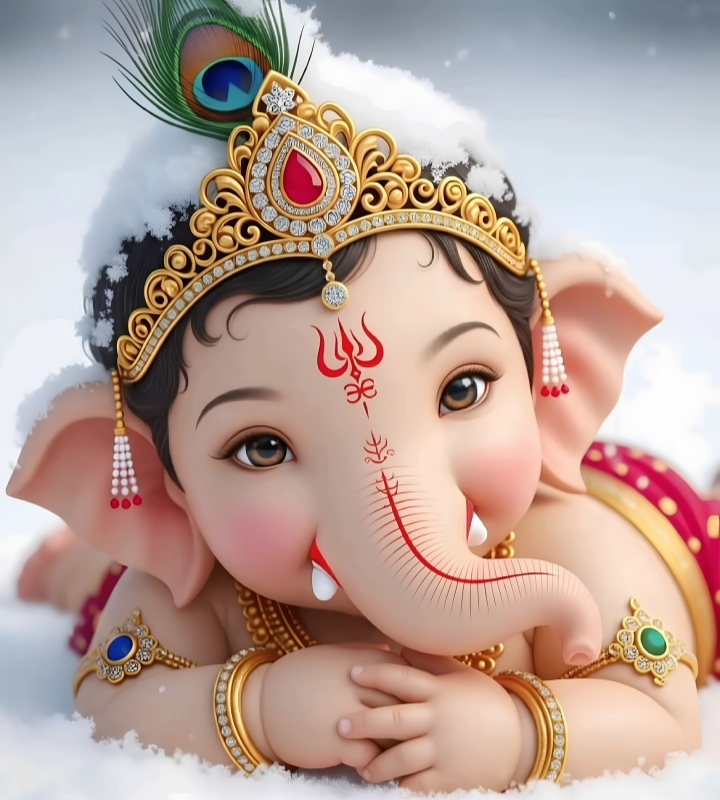 Cute baby Ganesh DP