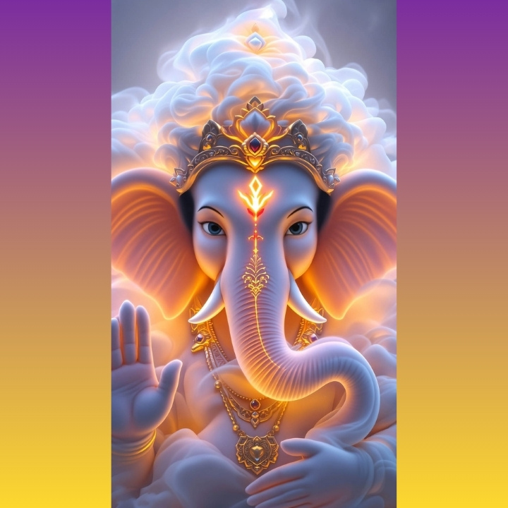 Cute baby Ganesh WhatsApp DP