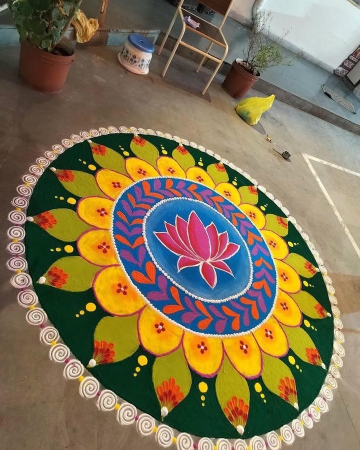 Dhanteras Rangoli border design