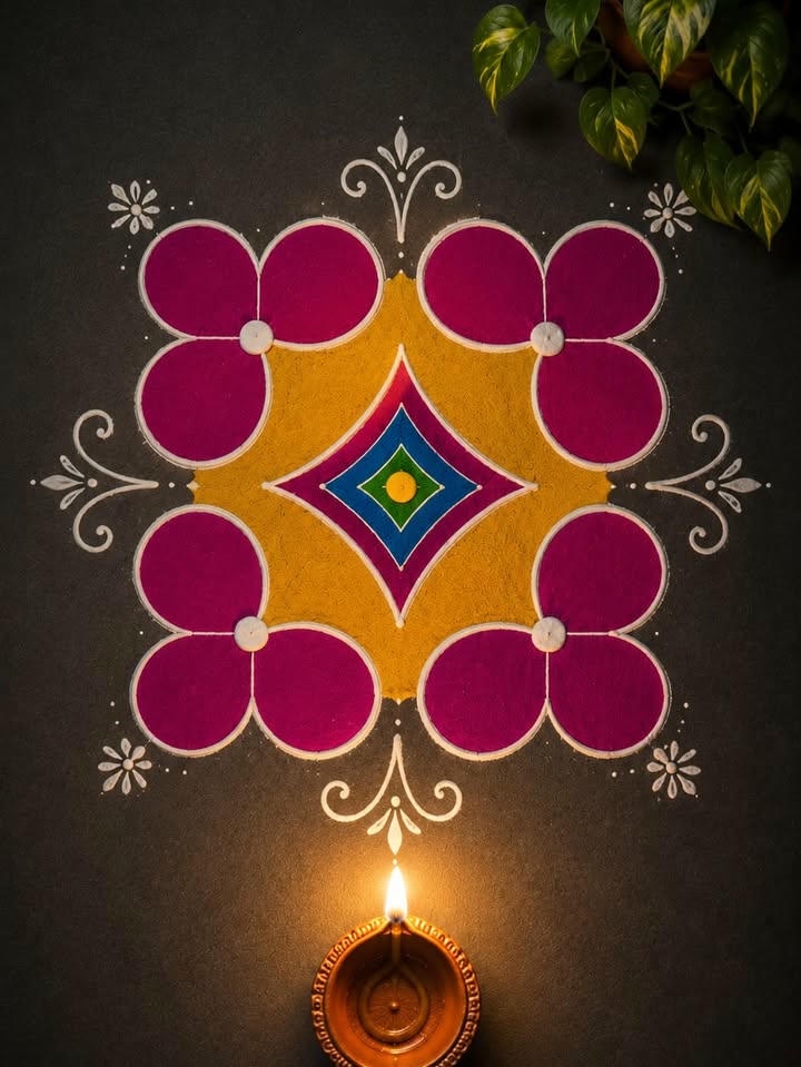 Dhanteras Rangoli easy