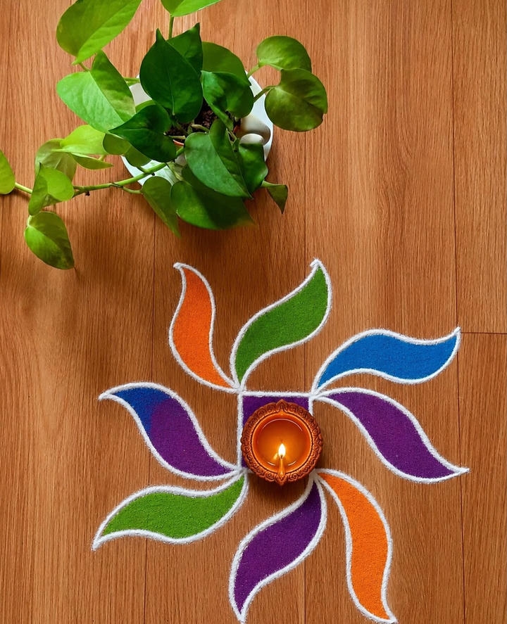 Dhanteras Rangoli modern