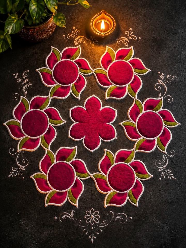 Dhanteras Rangoli simple