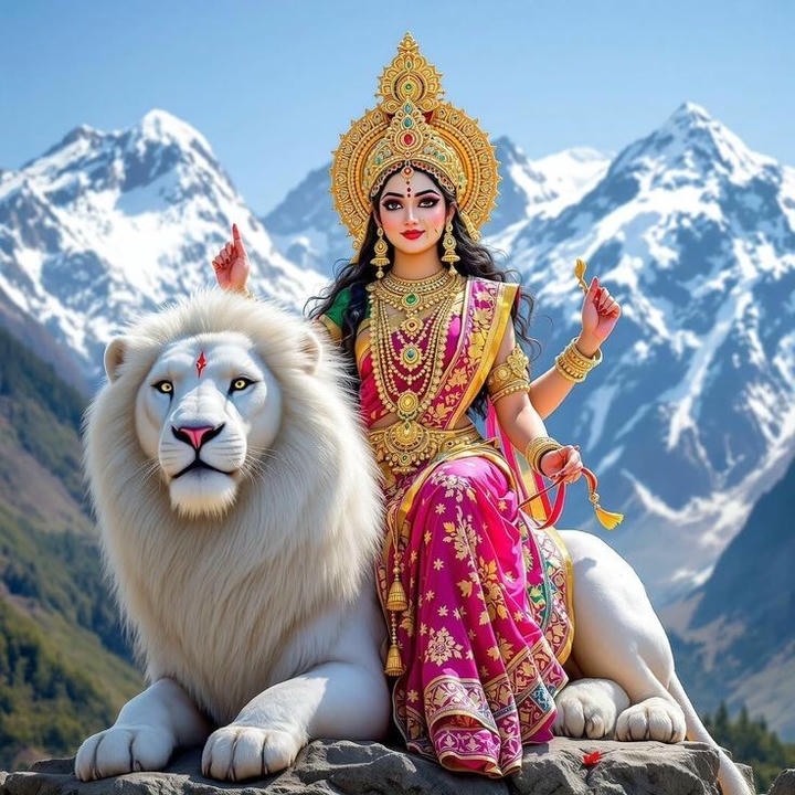 Durga Maa aesthetic DP Navratri