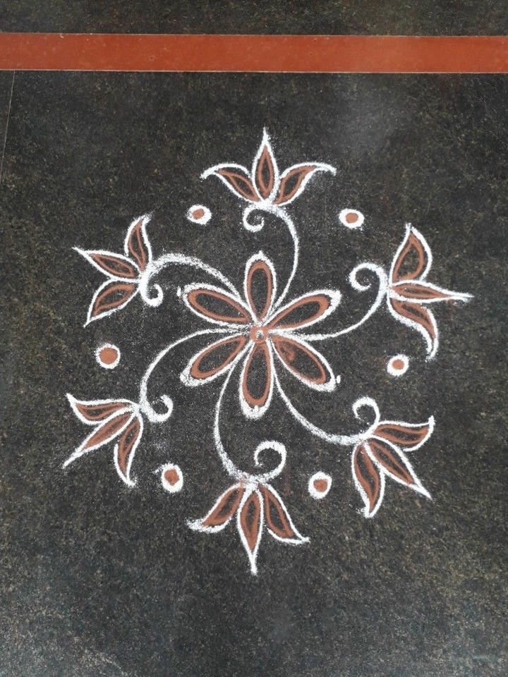 Easy Simple Rangoli Design