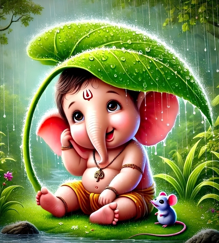 Ganesh DP stylish & cute baby