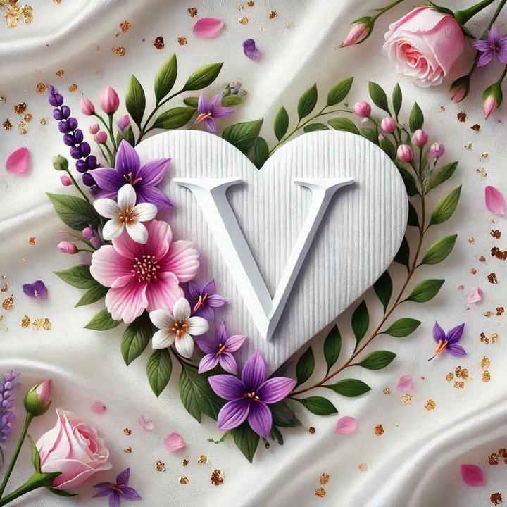Heart Love WhatsApp V Name DP