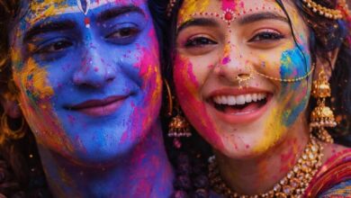 Holi Festival Happy Girl Image