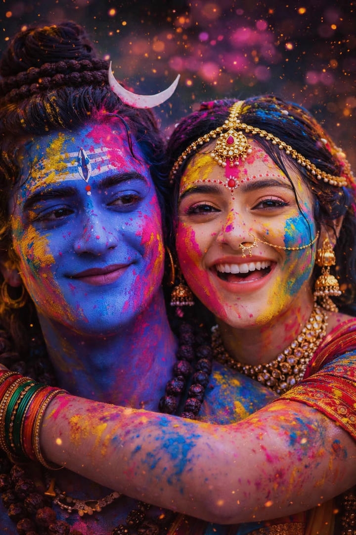 Holi Festival Happy Girl Image