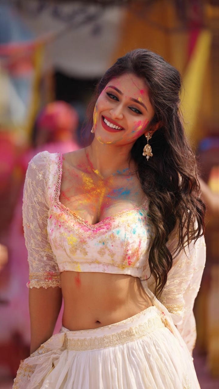 Holi Festival Indian Girl Image