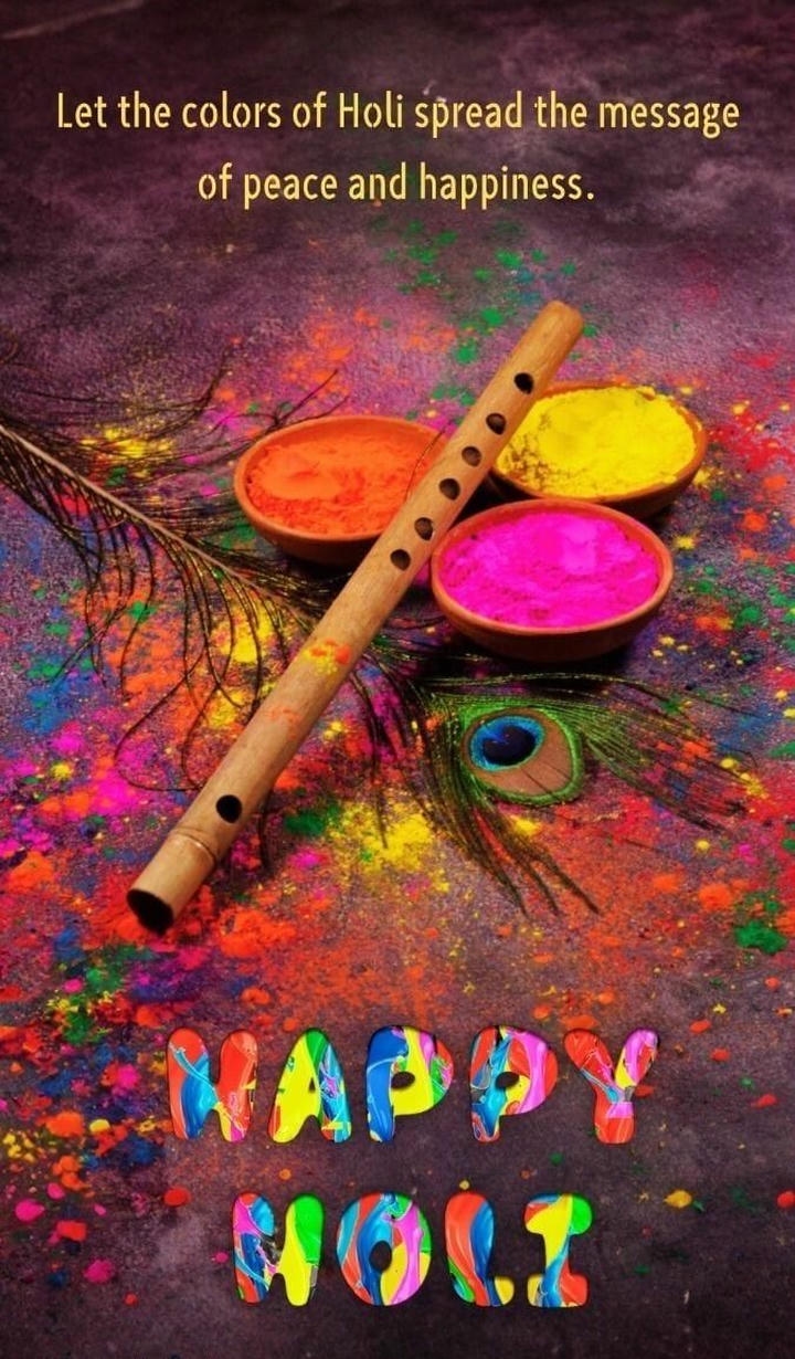 Holi Festival Portrait Image