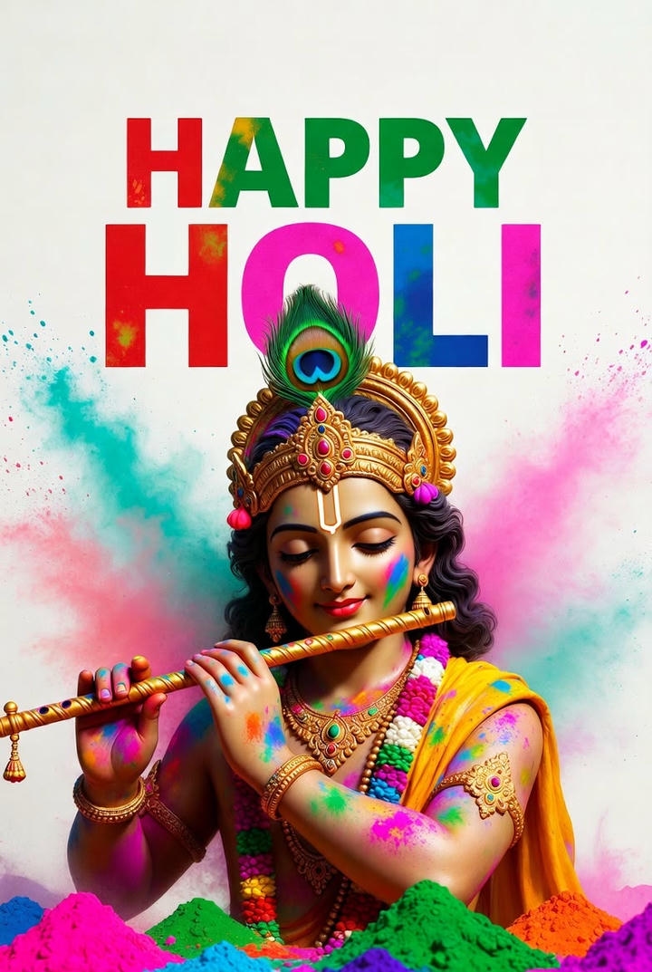 Holi Festival White Kurta Pic
