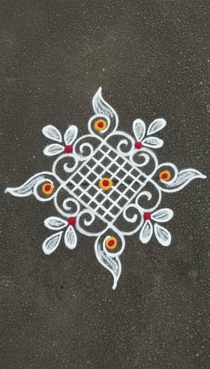 Latest Simple Rangoli Design