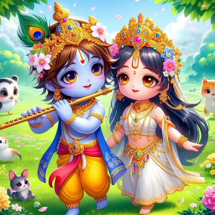 Love Cute Radha Krishna DP For Instagram