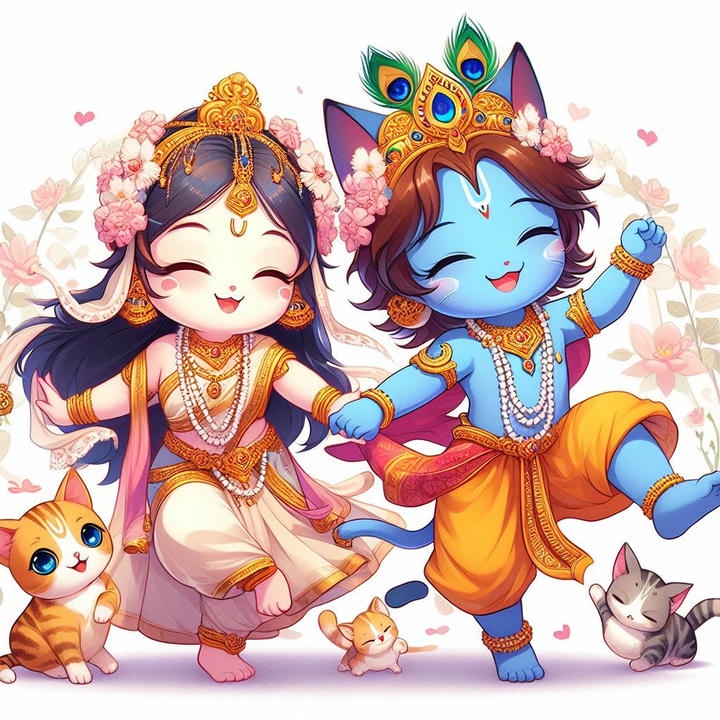 Love Cute Radha Krishna DP For WhatsApp