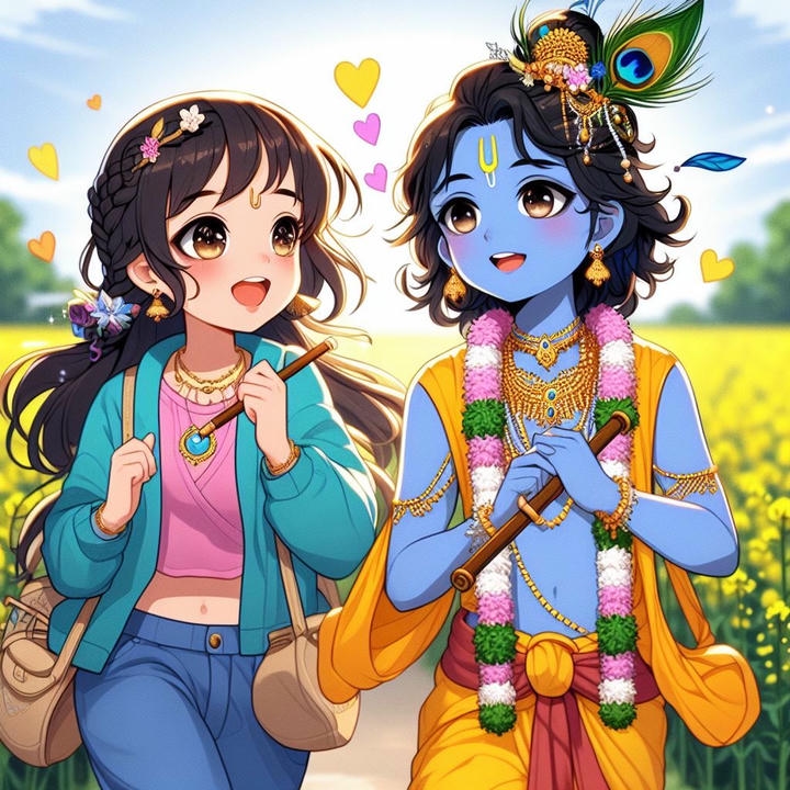 Love Cute Radha Krishna DP Images