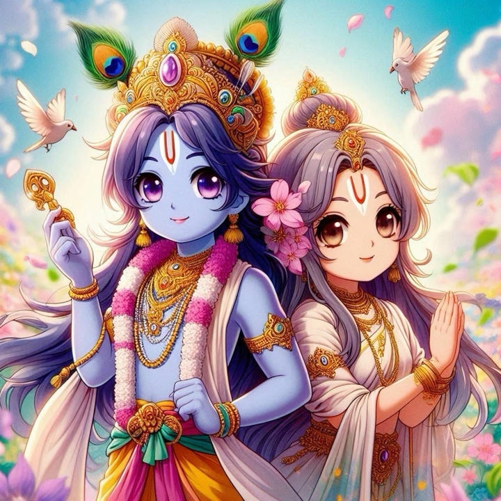 Love Cute Radha Krishna DP