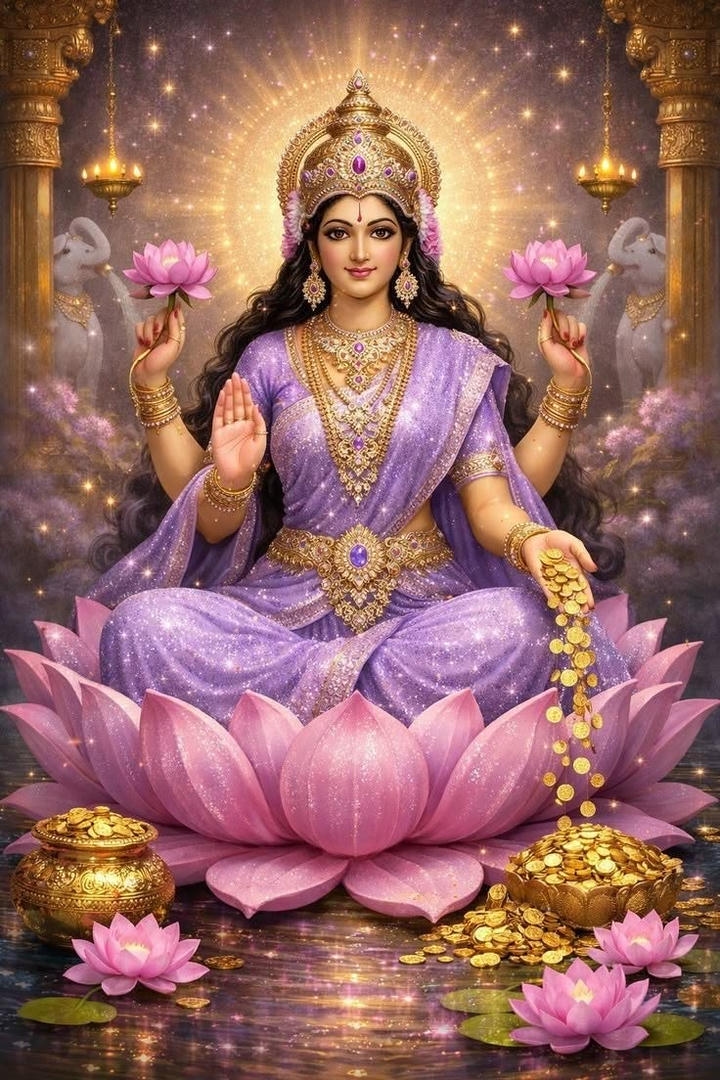 Maa Laxmi 4K Wallpaper