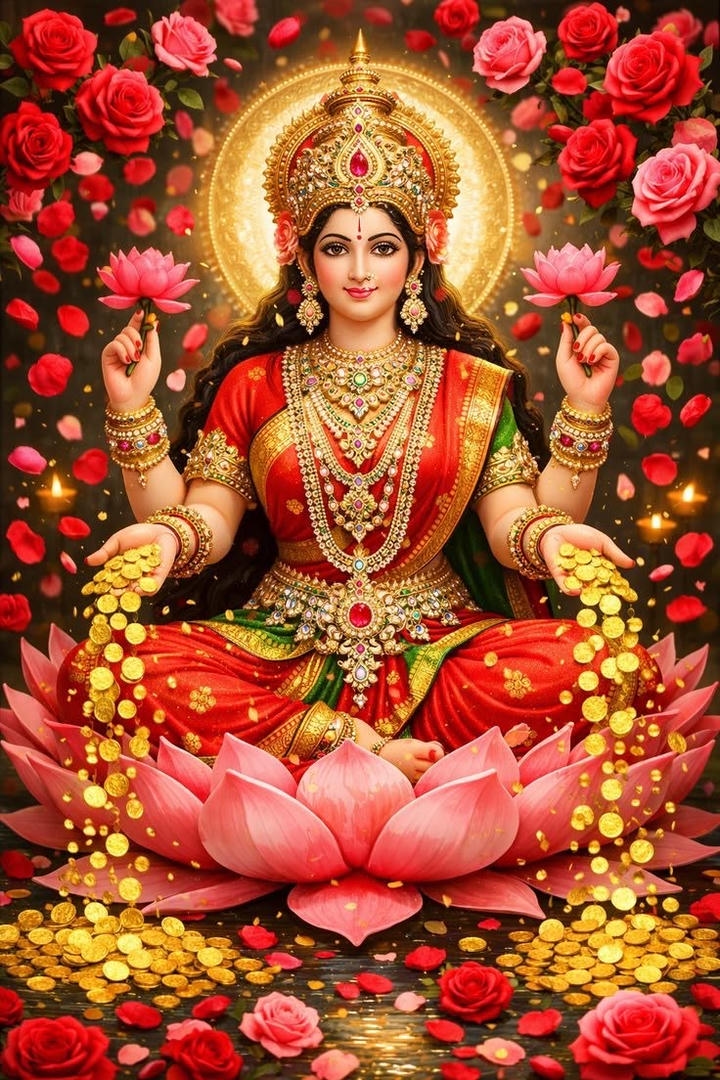 Maa Laxmi Blessing Photo