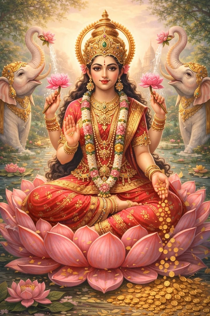 Maa Laxmi HD Wallpaper