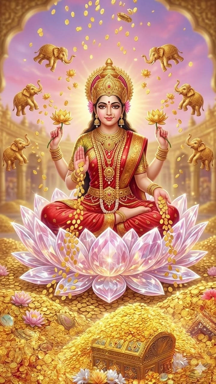 Maa Laxmi Lotus Photo