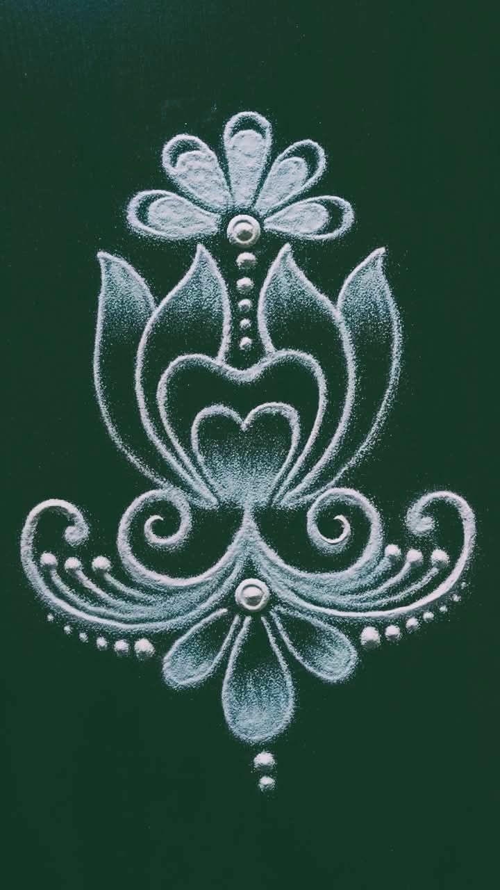 New Simple Rangoli Design