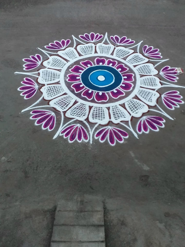 Pongal rangoli kolam