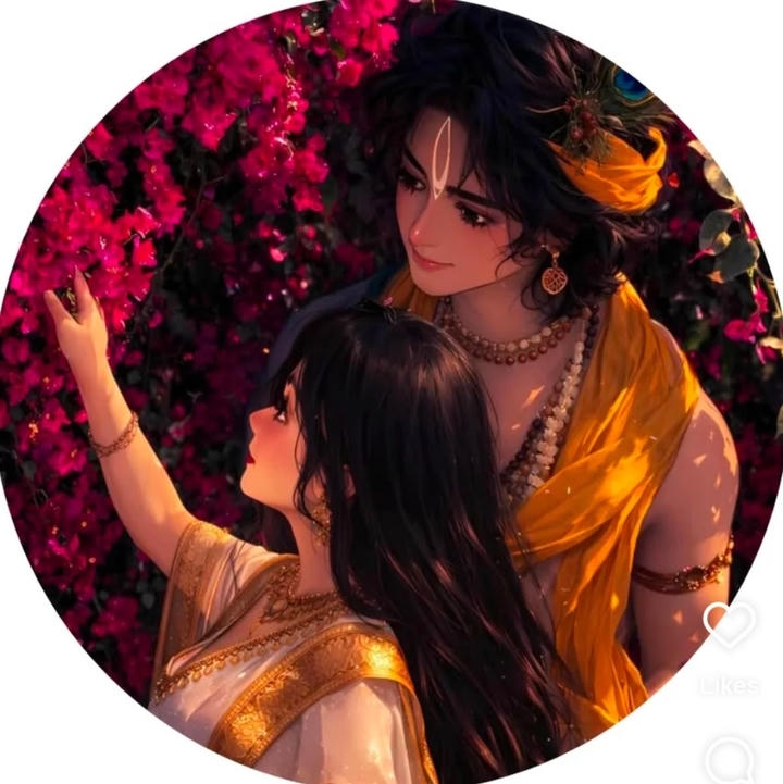 Radha Krishna Couple Profile Picture