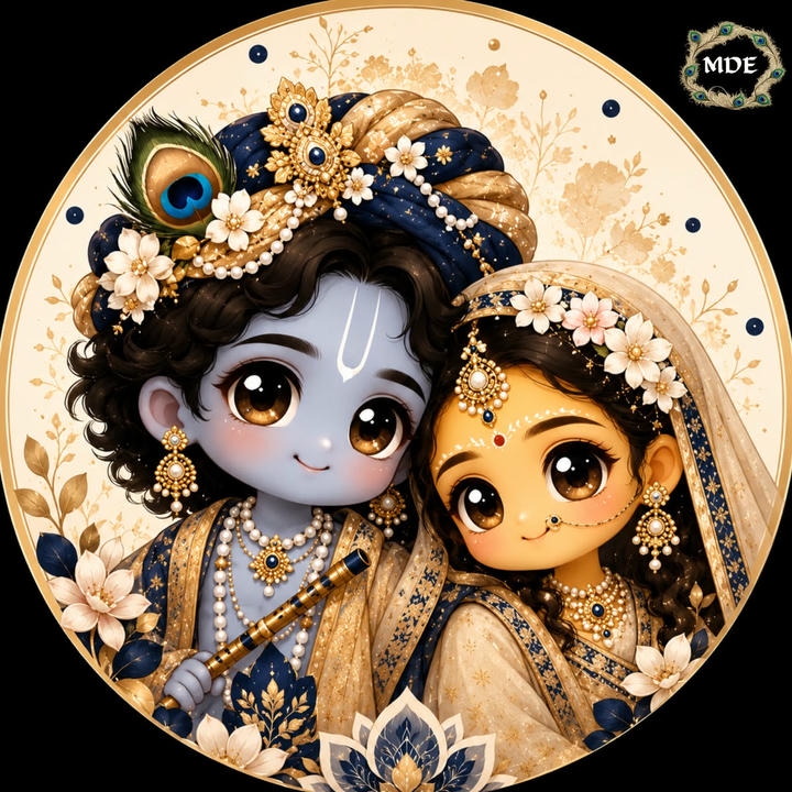 Radha Krishna Heart Love DP