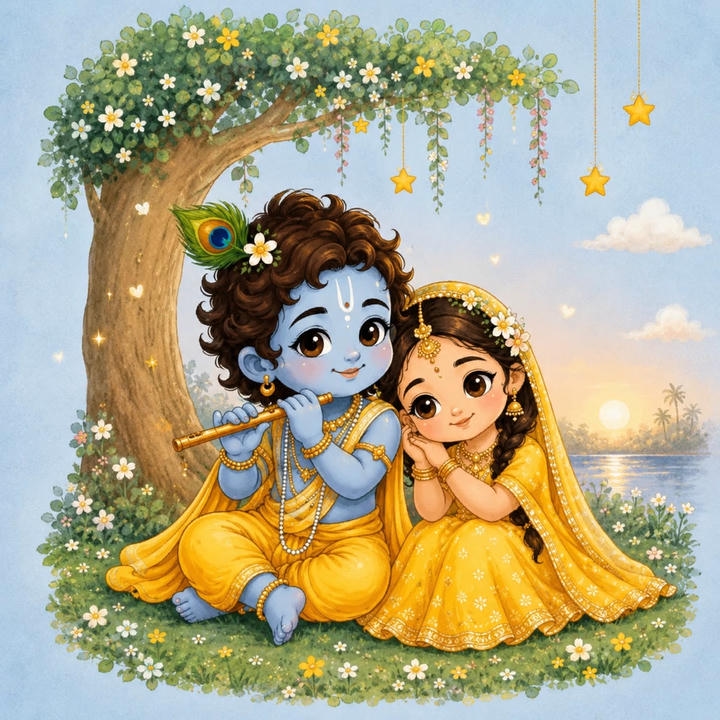 Radha Krishna Vrindavan Love DP