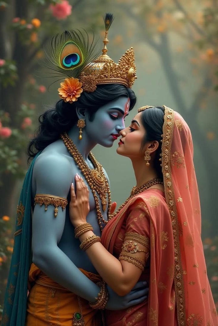 Radha and Krishna hot devotional photos