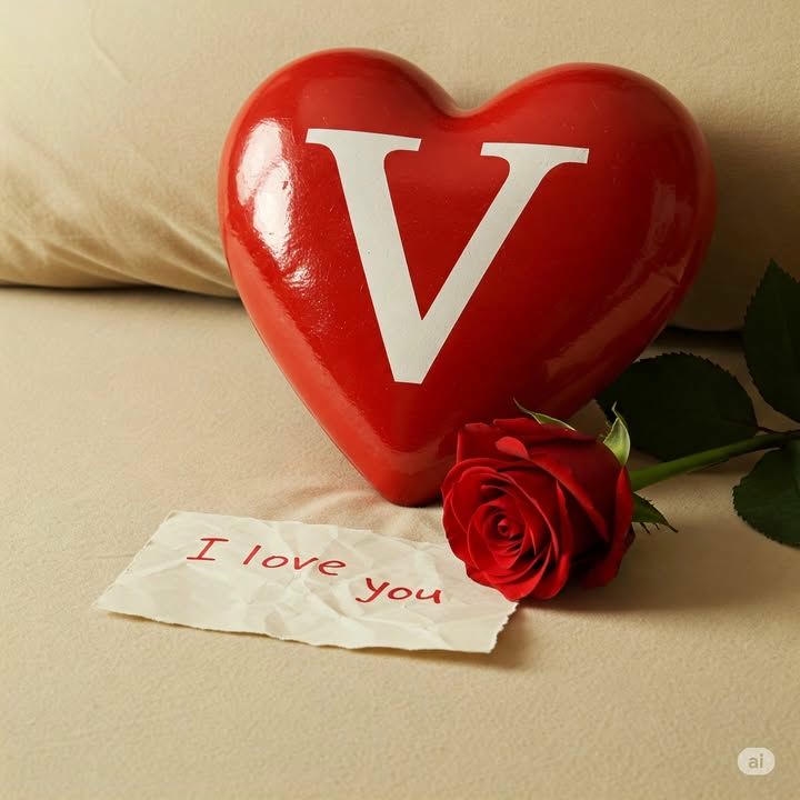 Romantic Love WhatsApp V Name DP