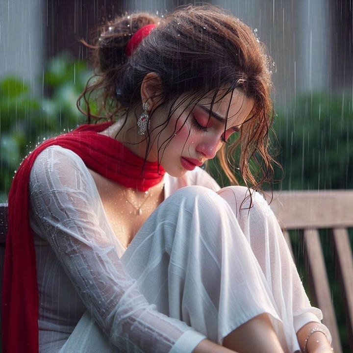 Sad Girl DP alone