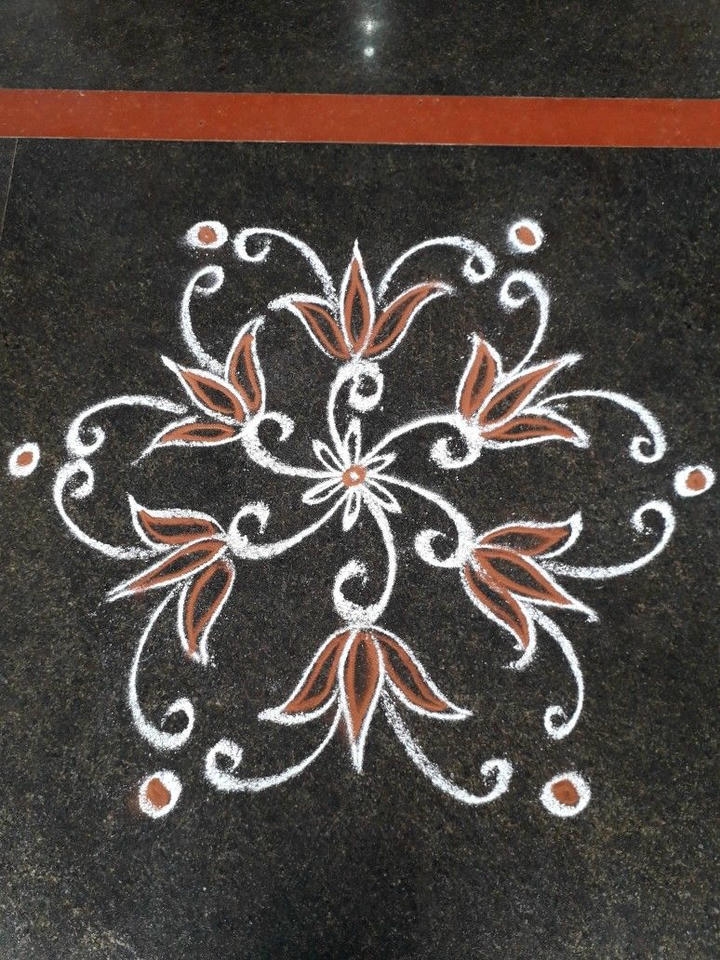 Simple Rangoli Design For Competition