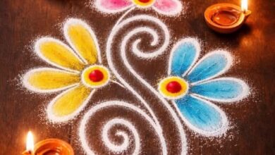 Simple Rangoli Design Without Dots