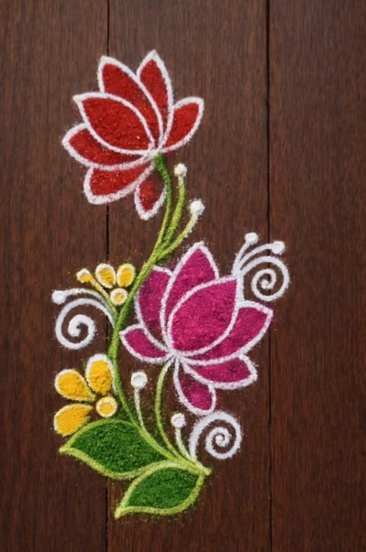 Traditional Simple Rangoli Design