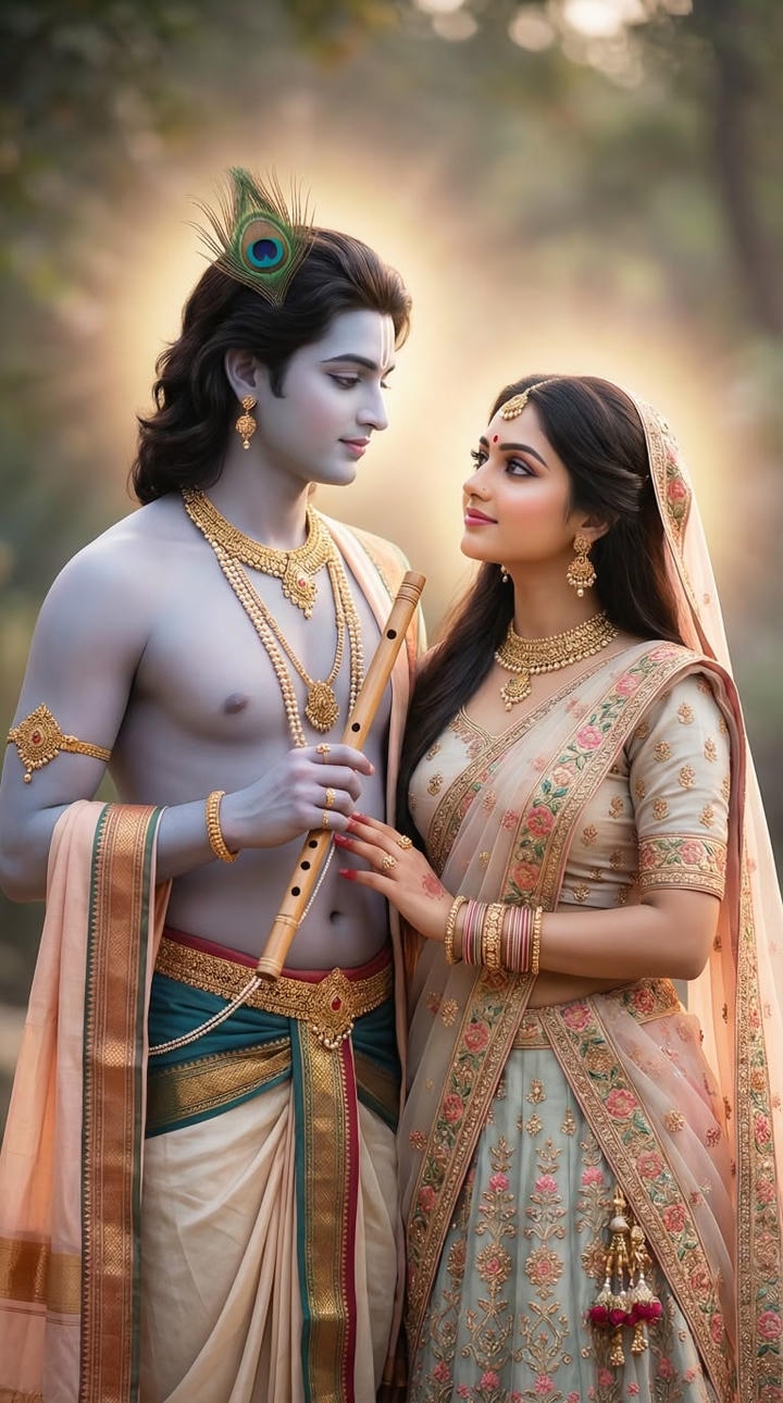 Trending Radha Krishna love photos hot
