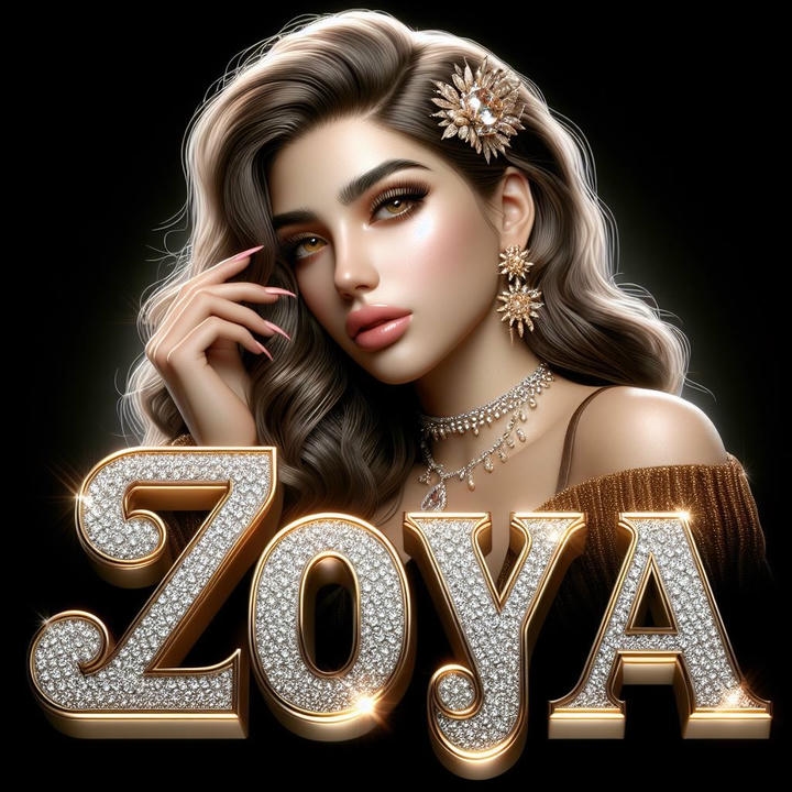 Zoya Name DP pink background