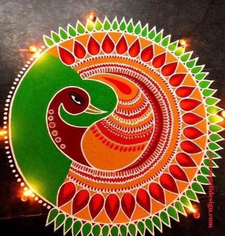 attractive rangoli designs for diwali
