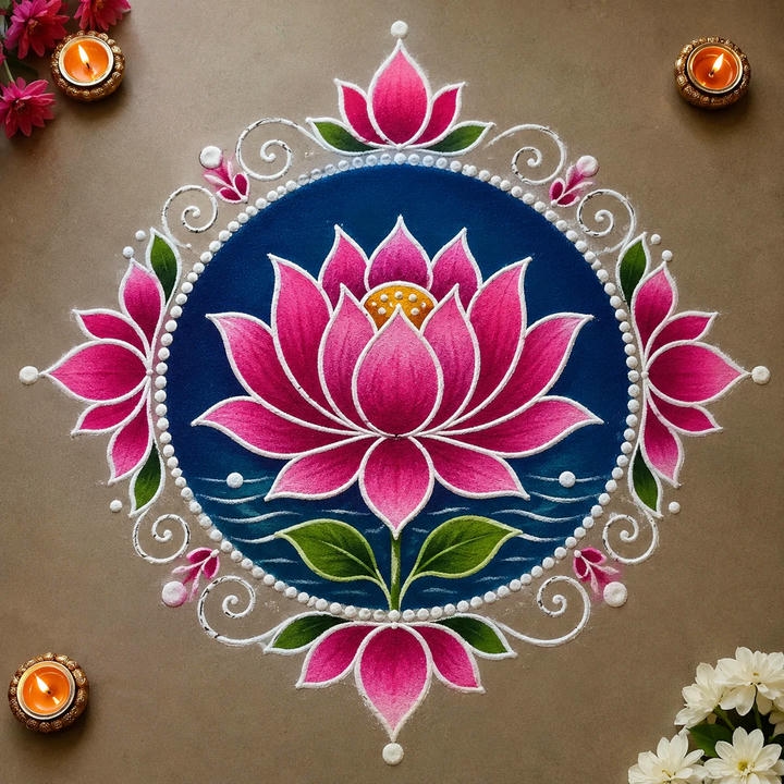 attractive rangoli designs ideas