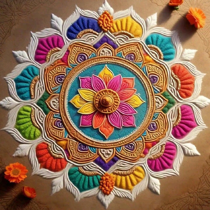 attractive rangoli designs with dots