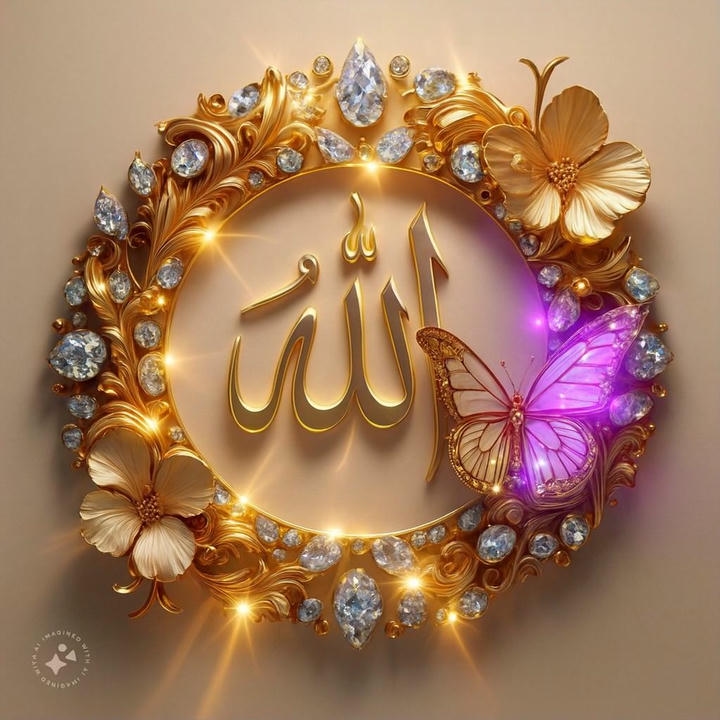 beautiful Allah name Islamic DP