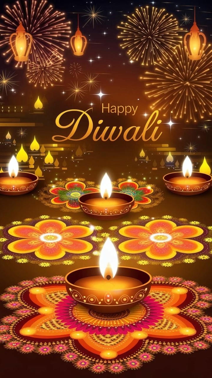 colourful diwali festival