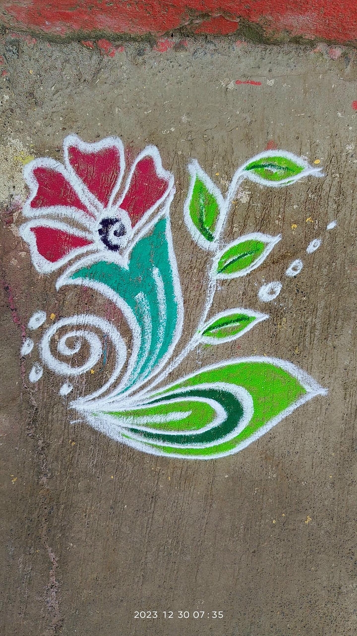 easy simple rangoli