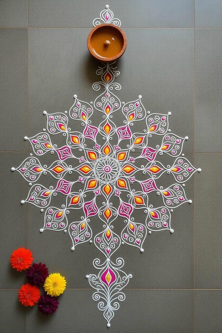 entrance rangoli kolam
