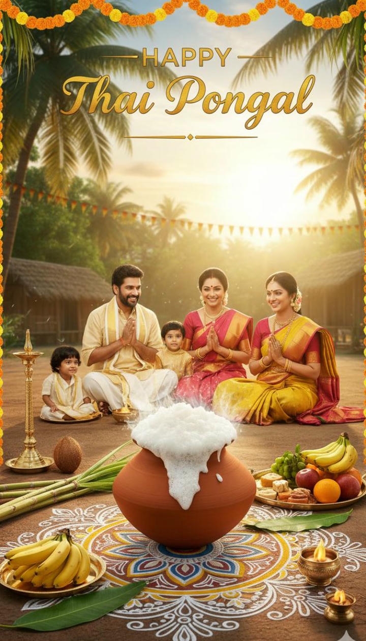 happy pongal festival images